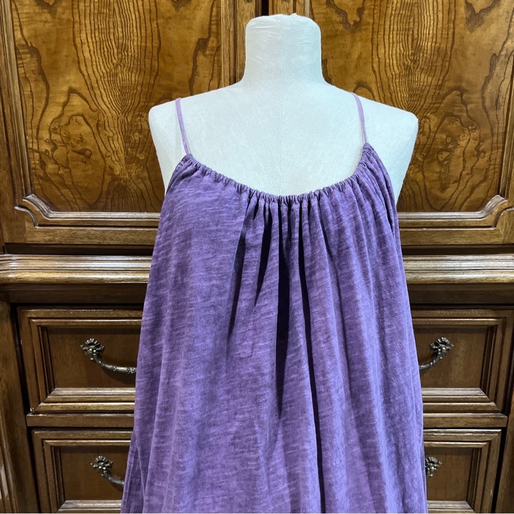 Michael Stars eggplant purple halter tie dress